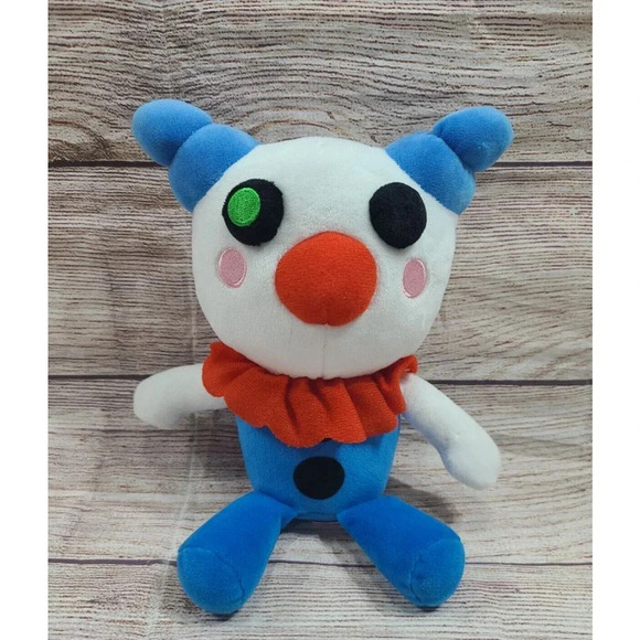 PhatMojo Roblox Piggy Plush Clowny Stuffed Animal Series 1 Blue White Red 9" - Picture 1 of 4